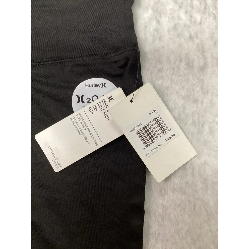 Hurley Girls Black‎ H2O-Dri High Rise Bike Shorts Size M 10-12 486666-023